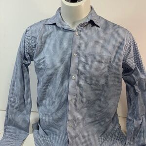 Tommy Hilfiger Blue Collared Button Up Dress Shirt
